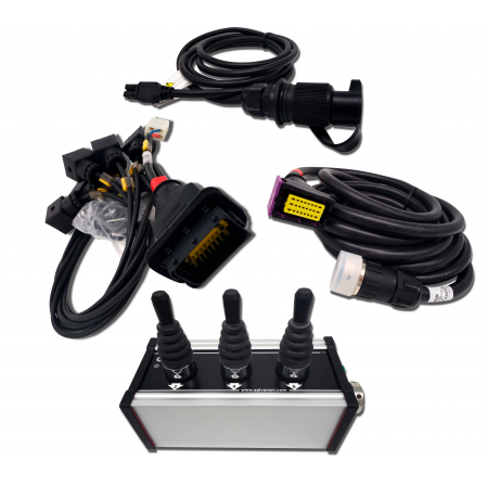 KOMPLET PANEL STERUJĄCY JOYSTICK CETOP ROZDZIELACZ